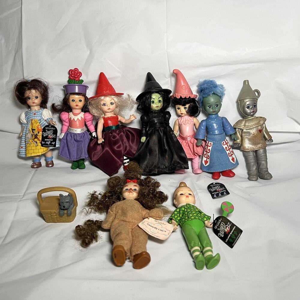 Madame Alexander Wizard of Oz McDonald’s Dolls Set Of 10 (2008) Some With Tags